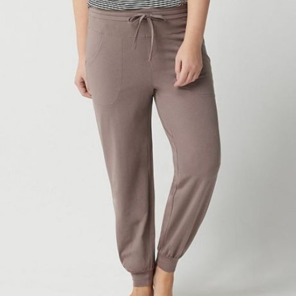 AnyBody Pants - AnyBody Cozy Knit Jogger Pants w/ Seaming Detail